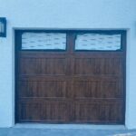 Top-glass / 1-car garage doors Clopay Bridgeport™ Steel - Premium Series with Intellicore - Ultra-Grain Oak Walnut - Model BD2EU
