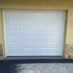 Solid (no glass) / 1-car garage doors Clopay Classic Steel Premium Series Model 4300 Standard White Elegant Short Design