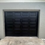 Solid (no glass) / 1-car garage doors Clopay Classic Steel Value Series - Model 94 - Black - Traditional Short Design