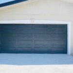 Solid (No glass) / 2-car garage doors Clopay Classic Steel Premium Series Model 4310 Black Long Elegant Design