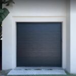Solid (no glass) / 1-car garage doors Clopay Modern Steel Premium Series - Model 4302 - Black - Modern Flush Design