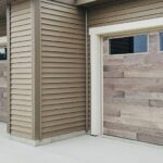 Top-glass / 1-car garage doors Clopay Modern Steel™ with Contemporary Windows - Premium Series with Intellicore® - Model 9208 - Ultra-Grain Coastal