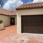 Solid (no glass) / 1-car garage doors Clopay Classic Steel Value Series Model 94 Chocolate Traditional Short Design