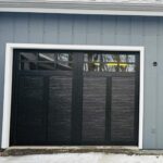 Top-glass / 1-car garage doors Clopay Canyon Ridge® Carriage House 4-Layer - Design 12 w/ SQ 23 Windows - Black