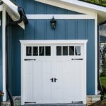 Top-glass / 1-car garage doors Clopay Canyon Ridge® Carriage House 5-Layer - Design 13 w/ Rec 13 Windows - White