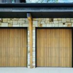 Solid (no glass) / 1-car garage doors Clopay Canyon Ridge Carriage House 5-Layer - Design 201 - Clear Cypress Medium