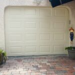 Solid (no glass) / 1-car garage doors Clopay Classic Steel Value Series Model 94 Almond Traditional Short Design