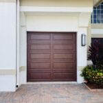 Solid (no glass) / 1-car garage doors Clopay Classic Steel Premium Series Model 4310 / 9203 Ultra-Grain Classic Cherry Elegant Long Design