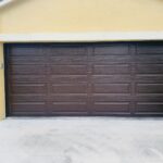 Solid (No glass) / 2-car garage doors Clopay Classic Steel Premium Series Model 4310 Chocolate Long Elegant Design