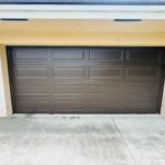 Solid (No glass) / 2-car garage doors Amarr Model Heritage 1000 Brown Long Panel Design