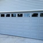 Top-Glass / 2-car garage doors Clopay Classic™ Steel - Premium Series with Intellicore® w/ Plain Short Windows - Model 4300 - Grey