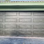 Solid (No glass) / 2-car garage doors Clopay Classic Steel Premium Series Model 4310 Mocha Brown Long Elegant Design