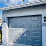 Solid (no glass) / 1-car garage doors Clopay Classic Steel Premium Series Model 4300 Charcoal Elegant Short Design