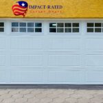 Top-Glass / 2-car garage doors Clopay Gallery® Steel - Premium Series with Intellicore® Model GD2LU - w/SQ24 Square 2 High 4 Across Windows - Standard White