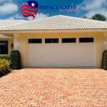 Top-Glass / 2-car garage doors Amarr Heritage 3000 w/ Plain Long Windows - Standard White