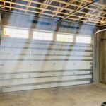 Top-Glass / 2-car garage doors Clopay Gallery® Steel - Premium Series with Intellicore® Model GD2LU - w/SQ24 Square 2 High 4 Across Windows - Interior View