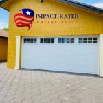 Top-Glass / 2-car garage doors Clopay Gallery® Steel - Premium Series with Intellicore® Model GD2LU - w/SQ24 Square 2 High 4 Across Windows - Standard White