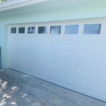 Top-Glass / 2-car garage doors Clopay Classic™ Steel - Premium Series w/ Plain Short Windows - Model 4310 - Standard White