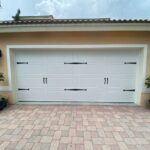 Solid (No glass) / 2-car garage doors Clopay Gallery Premium Series with Intellicore Model GD2LU Standard White Long Design