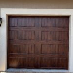 Solid (no glass) / 1-car garage doors Clopay Gallery Premium Series - Model GD2LP - Ultra-Grain Oak Walnut