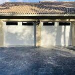 Top-glass / 1-car garage doors Clopay Modern Steel™ with Contemporary Windows - Premium Series with Intellicore® - Model 9208 - Standard White