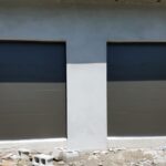 Solid (no glass) / 1-car garage doors Clopay Modern Steel Premium Series with Intellicore Model 9208 - Mocha Brown