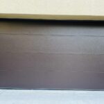 Solid (No glass) / 2-car garage doors Clopay Modern Steel Premium Series with Intellicore Model 9208 - Chocolate