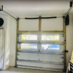 Top-glass / 1-car garage doors Clopay Modern Steel™ with Contemporary Windows - Premium Series with Intellicore® - Model 9208 - Interior View