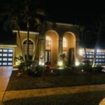 Full-view - (all glass) 2-car garage doors Full-view Hurricane Master by Dab - Brown